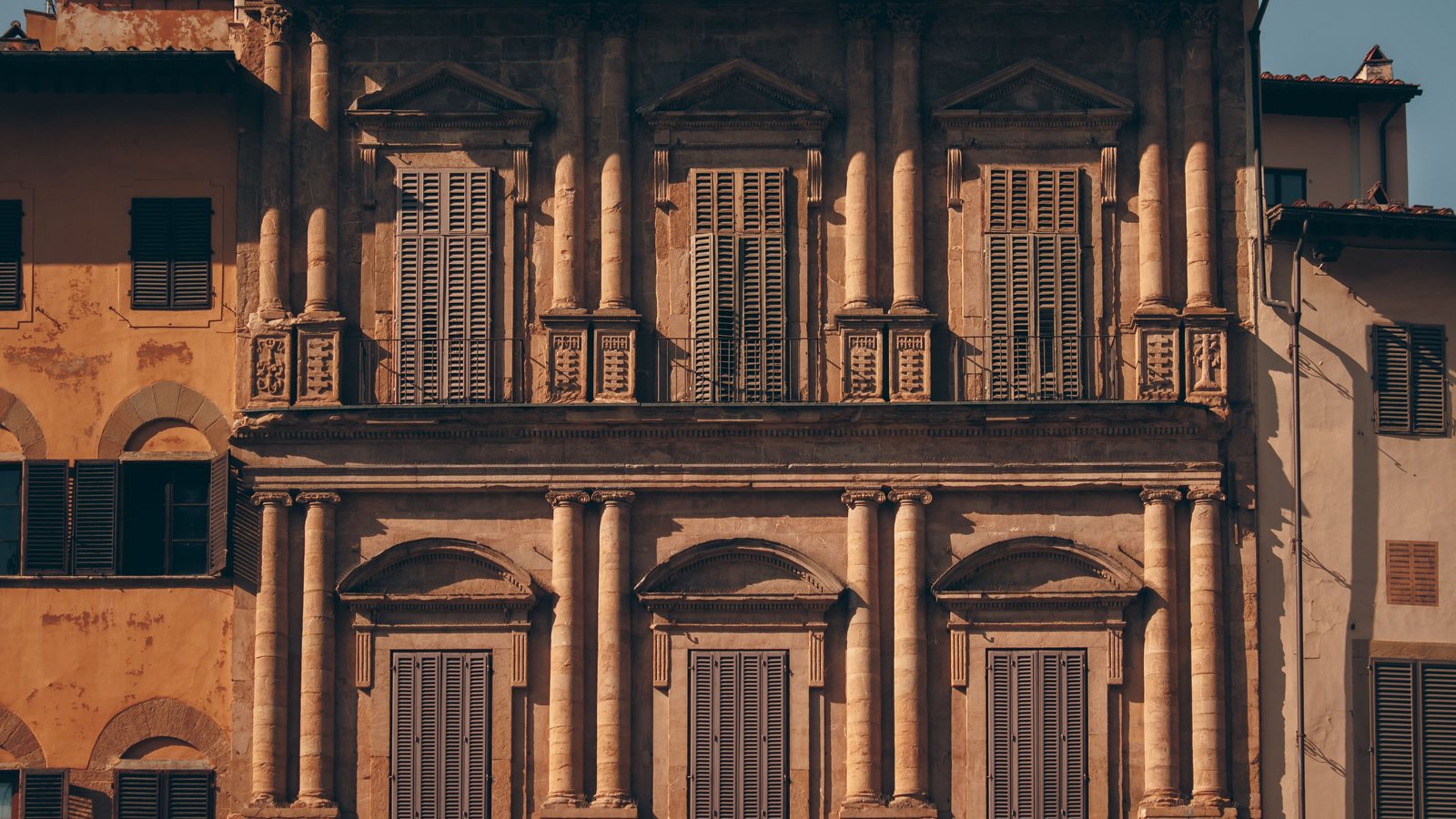 Facade of a historic Italian palazzo
