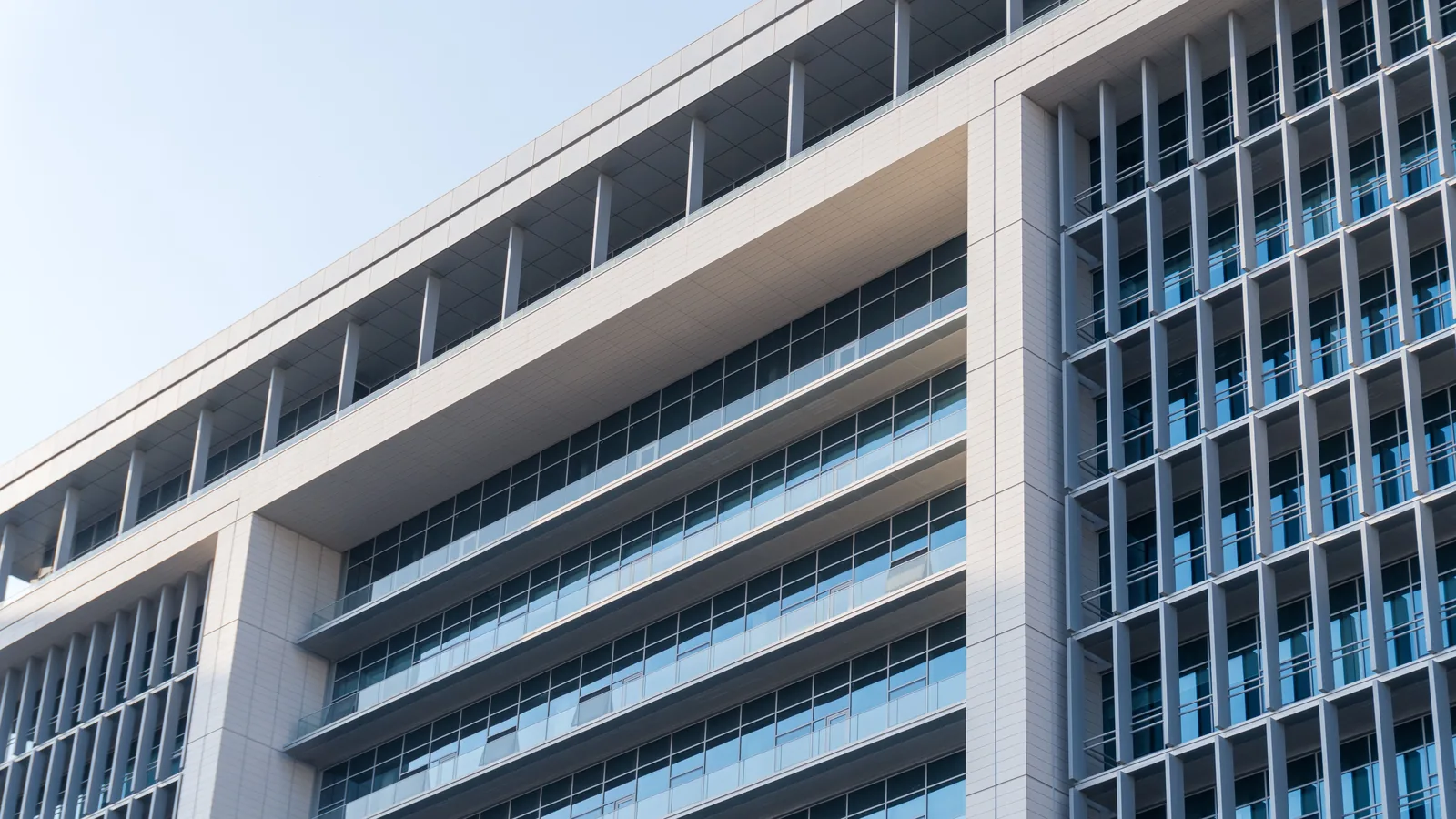 The facade of a professional office building in Italy, the kind of address many companies use as their registered office